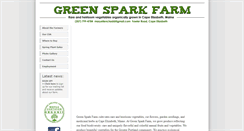 Desktop Screenshot of greensparkfarm.com