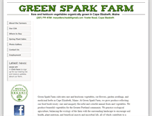 Tablet Screenshot of greensparkfarm.com